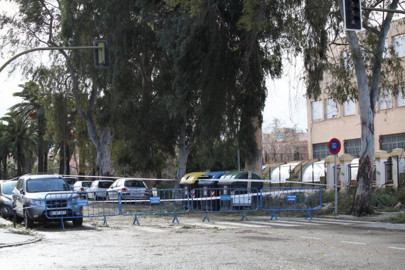 Ciclogénesis explosiva Gong a su paso por Badajoz