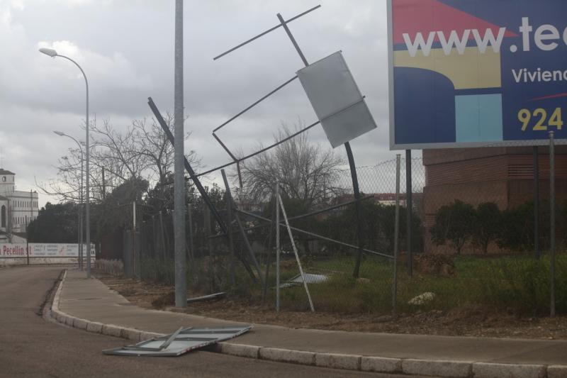 Ciclogénesis explosiva Gong a su paso por Badajoz