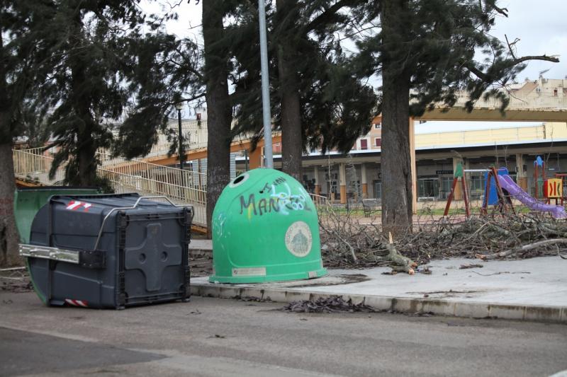 Ciclogénesis explosiva Gong a su paso por Badajoz