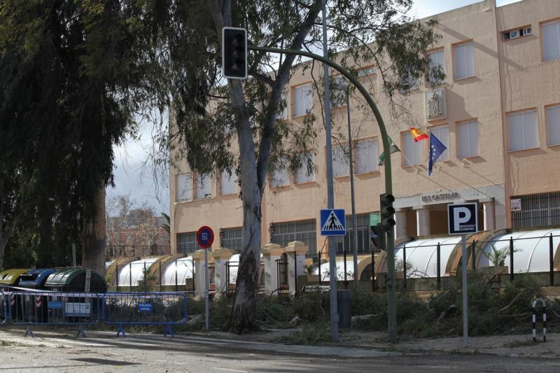 Ciclogénesis explosiva Gong a su paso por Badajoz