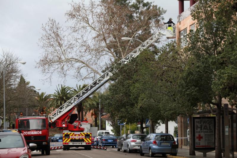 Ciclogénesis explosiva Gong a su paso por Badajoz