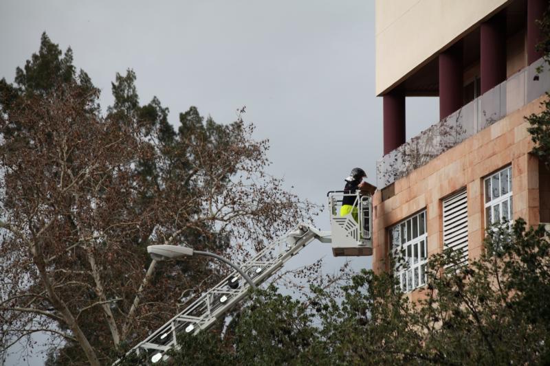 Ciclogénesis explosiva Gong a su paso por Badajoz