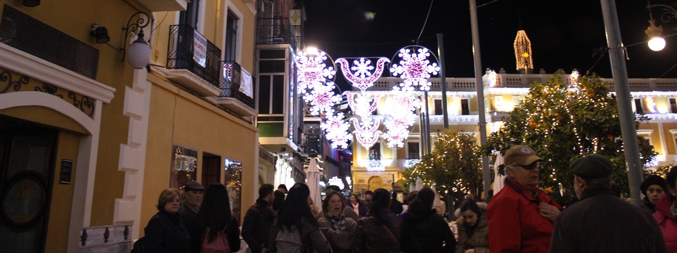 Ambiente navideño en Badajoz