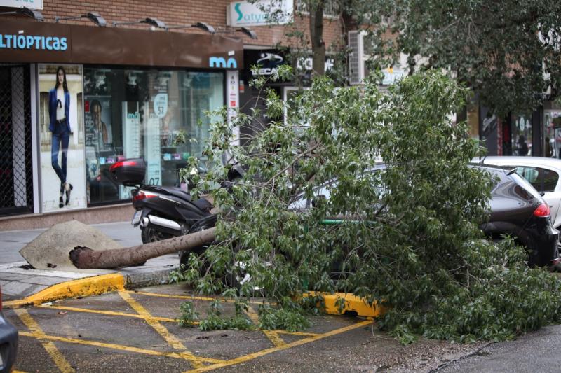 Ciclogénesis explosiva Gong a su paso por Badajoz