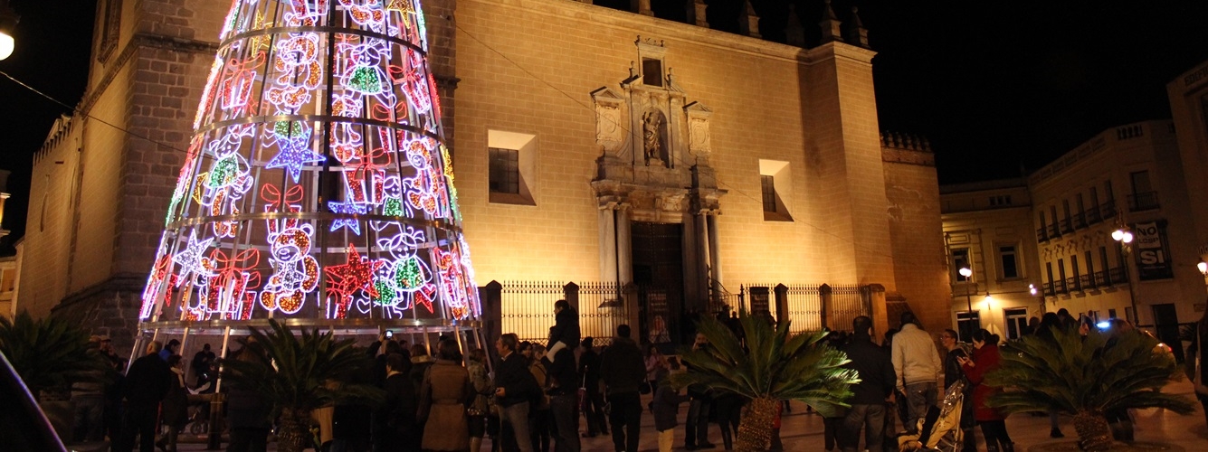 Ambiente navideño en Badajoz