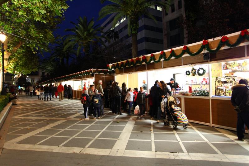 Encendido del alumbrado navideño en Badajoz