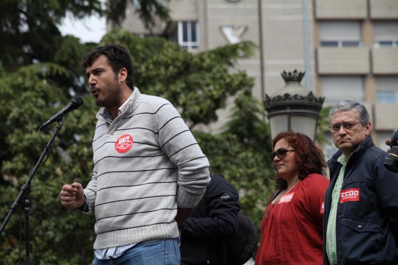 Unos 2.000 manifestantes recorren las calles de Badajoz el día del trabajador