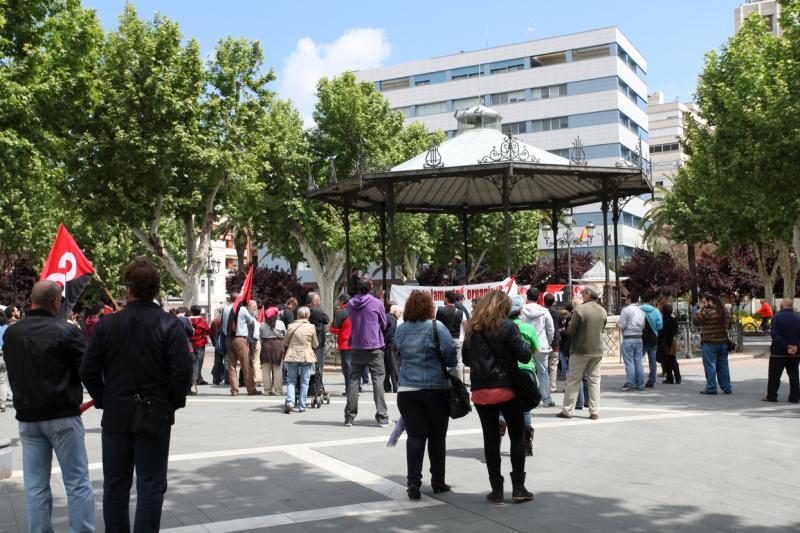 Unos 2.000 manifestantes recorren las calles de Badajoz el día del trabajador