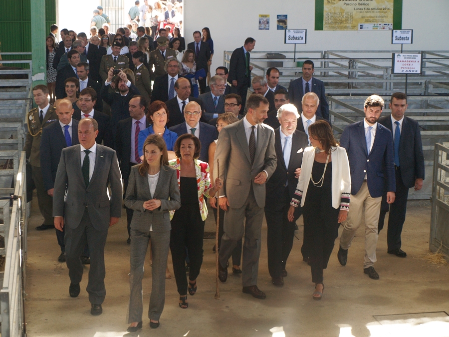 Los Reyes de España inauguran la Feria Internacional Ganadera de Zafra