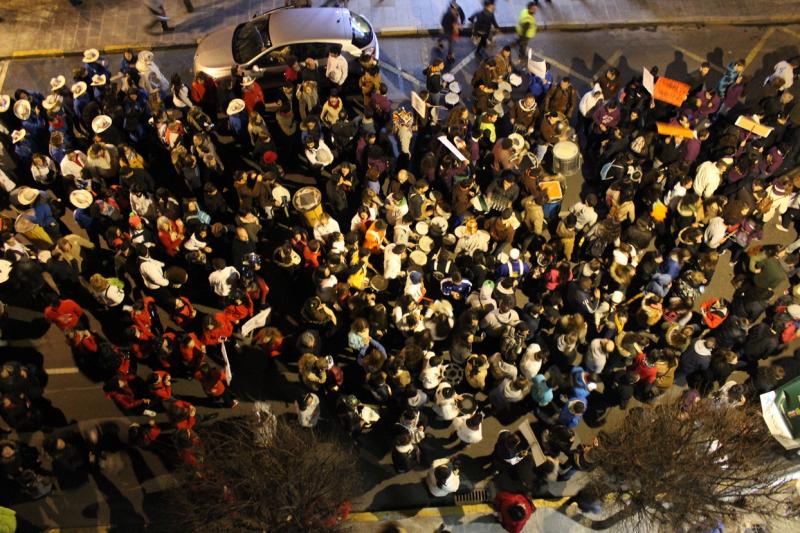 4000 pacenses defienden su Carnaval en la manifestación de ayer