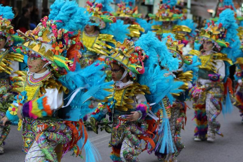 Imágenes del desfile infantil de comparsas de Badajoz 2014