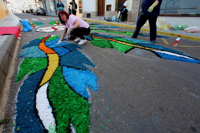 San Vicente de Alcántara se viste de gala para celebrar El Corpus Christi