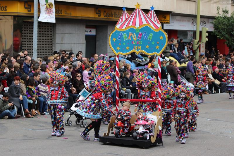 Gran Desfile de Comparsas de Badajoz 2014, parte 1