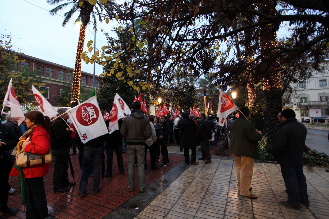 Manifestación en Badajoz en contra de los recortes de Rajoy