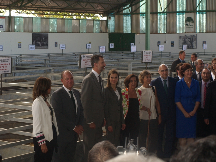 Los Reyes de España inauguran la Feria Internacional Ganadera de Zafra