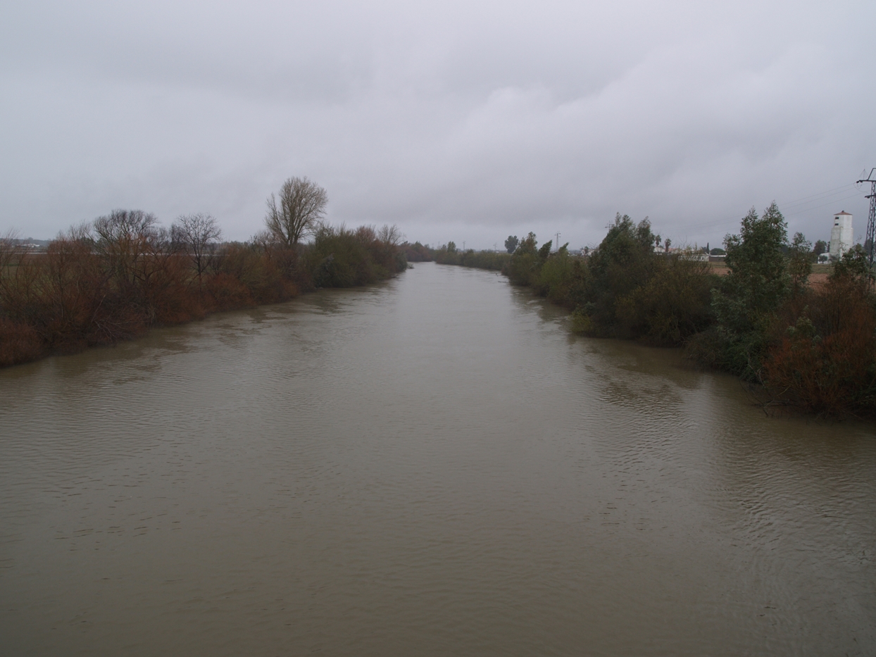 Aumenta el caudal de varios afluentes y del Río Guadiana