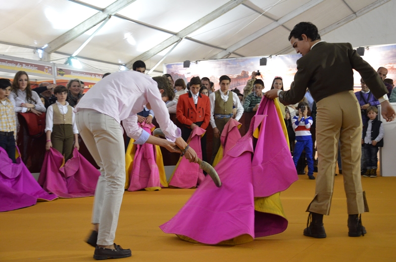 Exhibición de Toreo de Salón en la feria del Toro de Olivenza