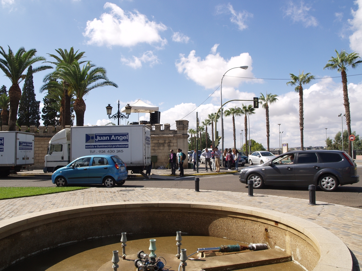 Badajoz se prepara para la visita de la Reina Sofía