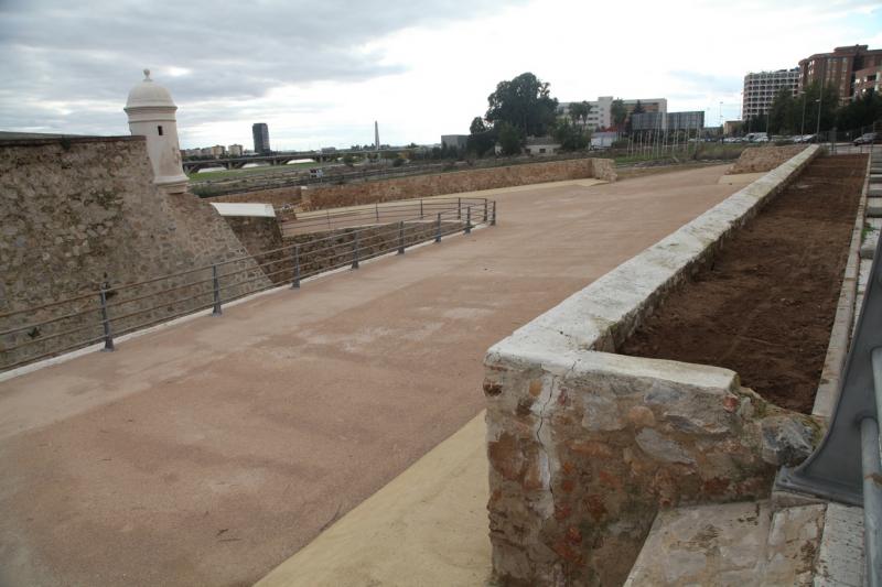 Estado de las obras en las Márgenes del Río Guadiana en Badajoz