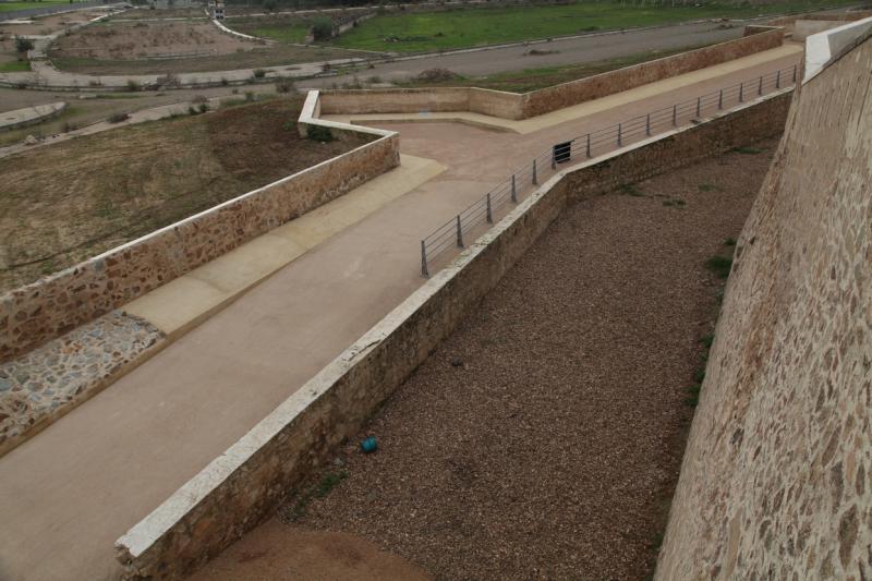 Estado de las obras en las Márgenes del Río Guadiana en Badajoz