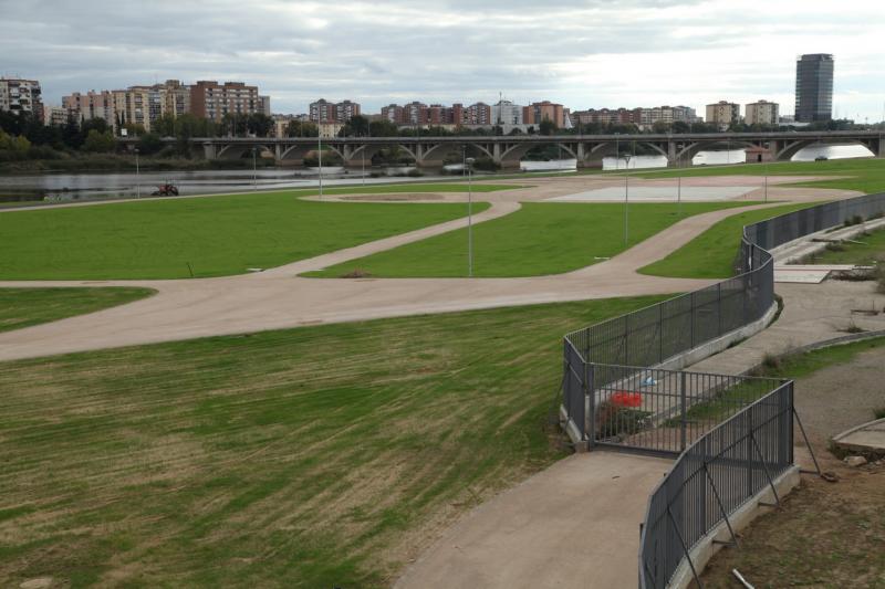 Estado de las obras en las Márgenes del Río Guadiana en Badajoz