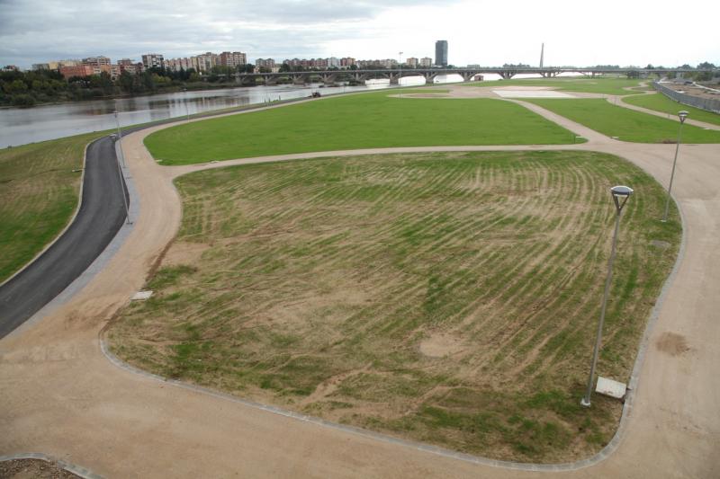 Estado de las obras en las Márgenes del Río Guadiana en Badajoz