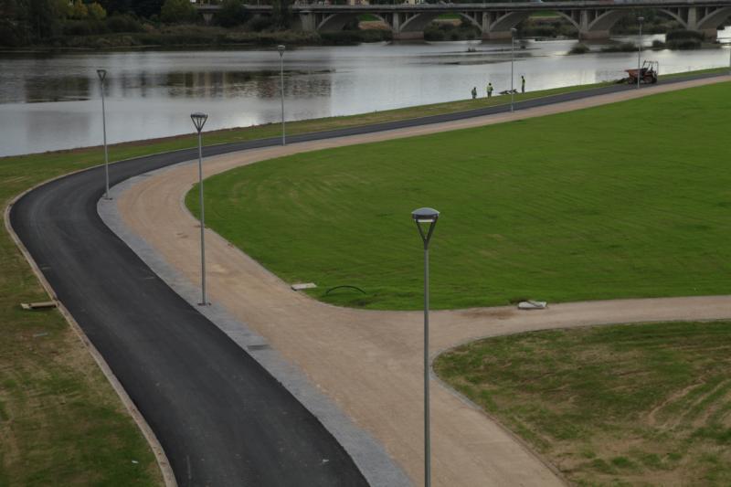 Estado de las obras en las Márgenes del Río Guadiana en Badajoz