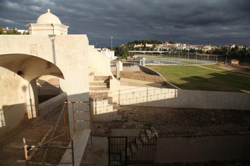 Estado de las obras en las Márgenes del Río Guadiana en Badajoz