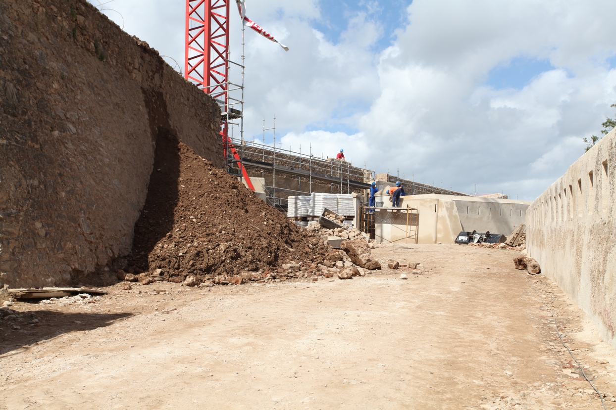 Las obras del Fuerte San Cristóbal, a buen ritmo