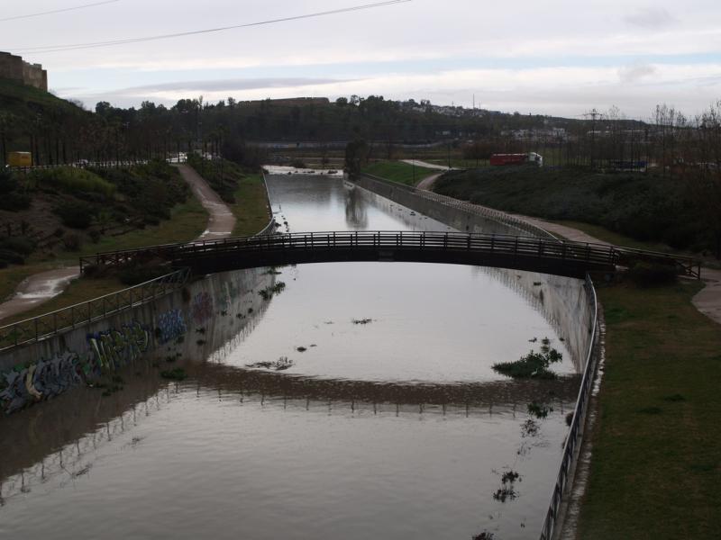 Aumenta el caudal de varios afluentes y del Río Guadiana