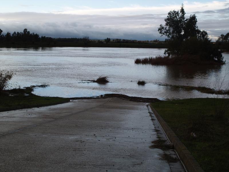 Aumenta el caudal de varios afluentes y del Río Guadiana