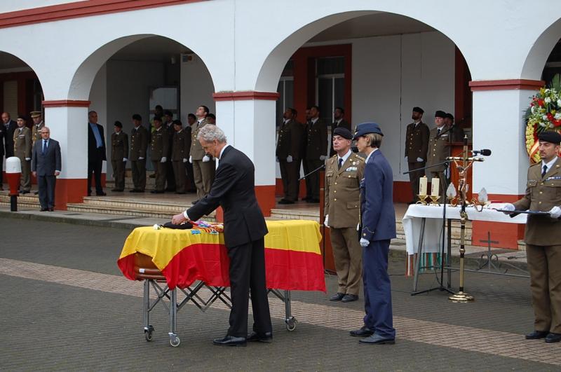 Imágenes del funeral al soldado extremeño fallecido en Líbano