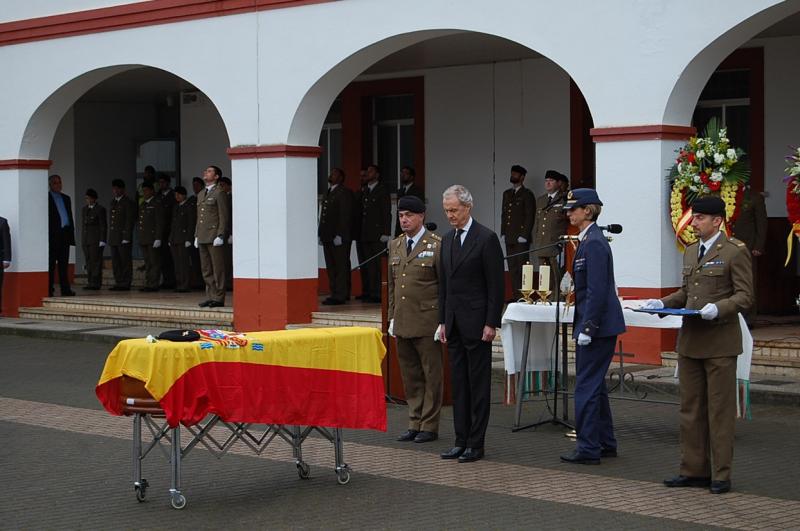 Imágenes del funeral al soldado extremeño fallecido en Líbano