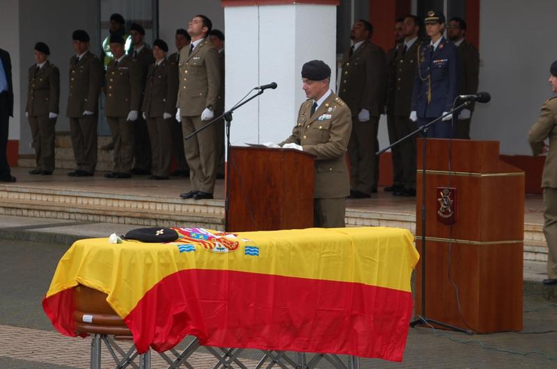 Imágenes del funeral al soldado extremeño fallecido en Líbano