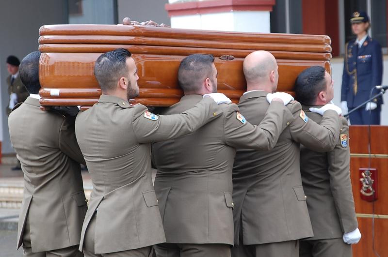 Imágenes del funeral al soldado extremeño fallecido en Líbano