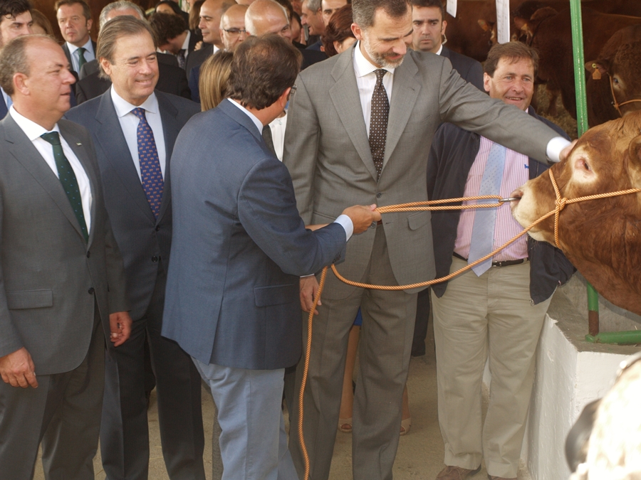 Los Reyes de España inauguran la Feria Internacional Ganadera de Zafra