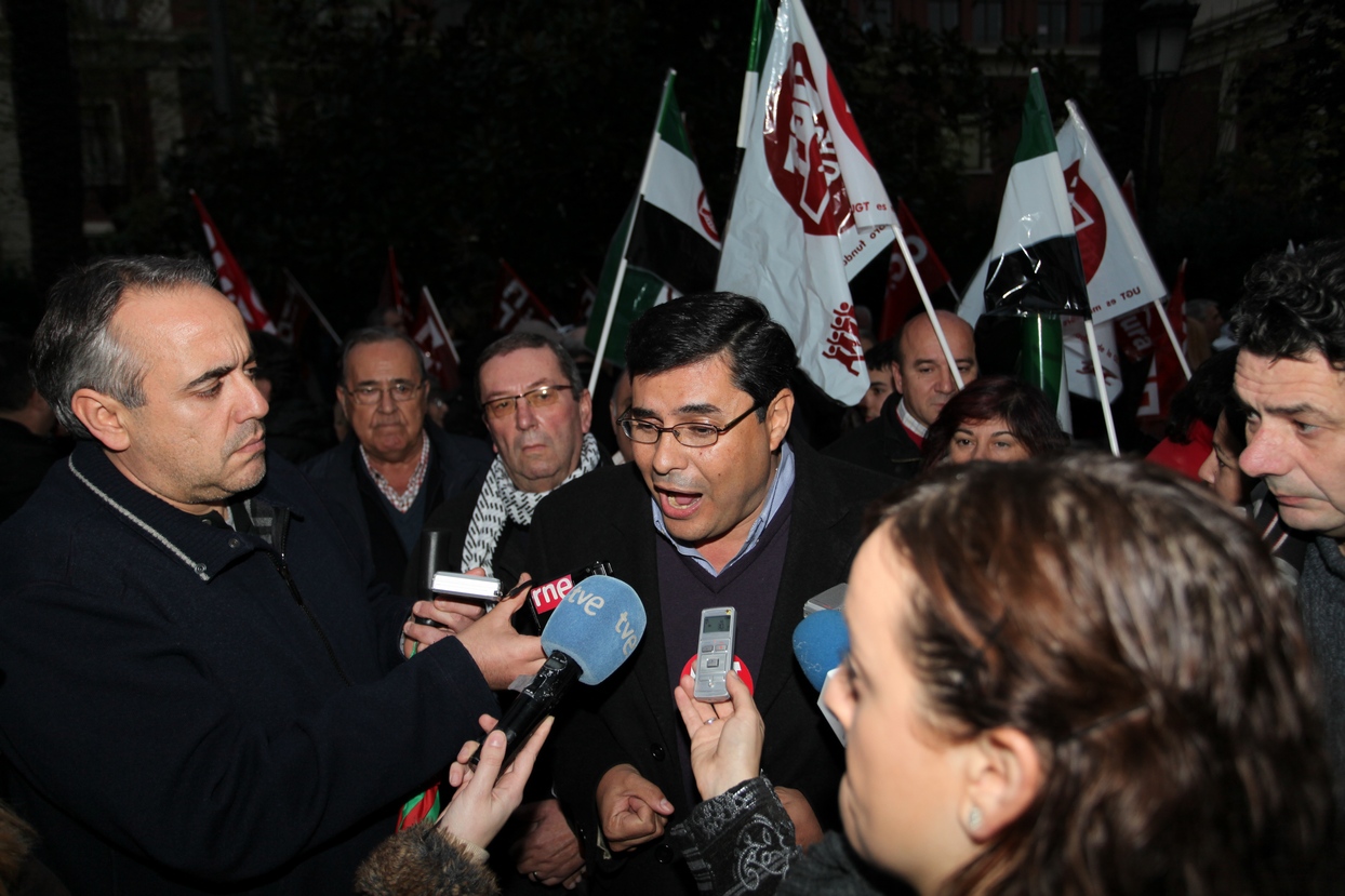 Manifestación en Badajoz en contra de los recortes de Rajoy