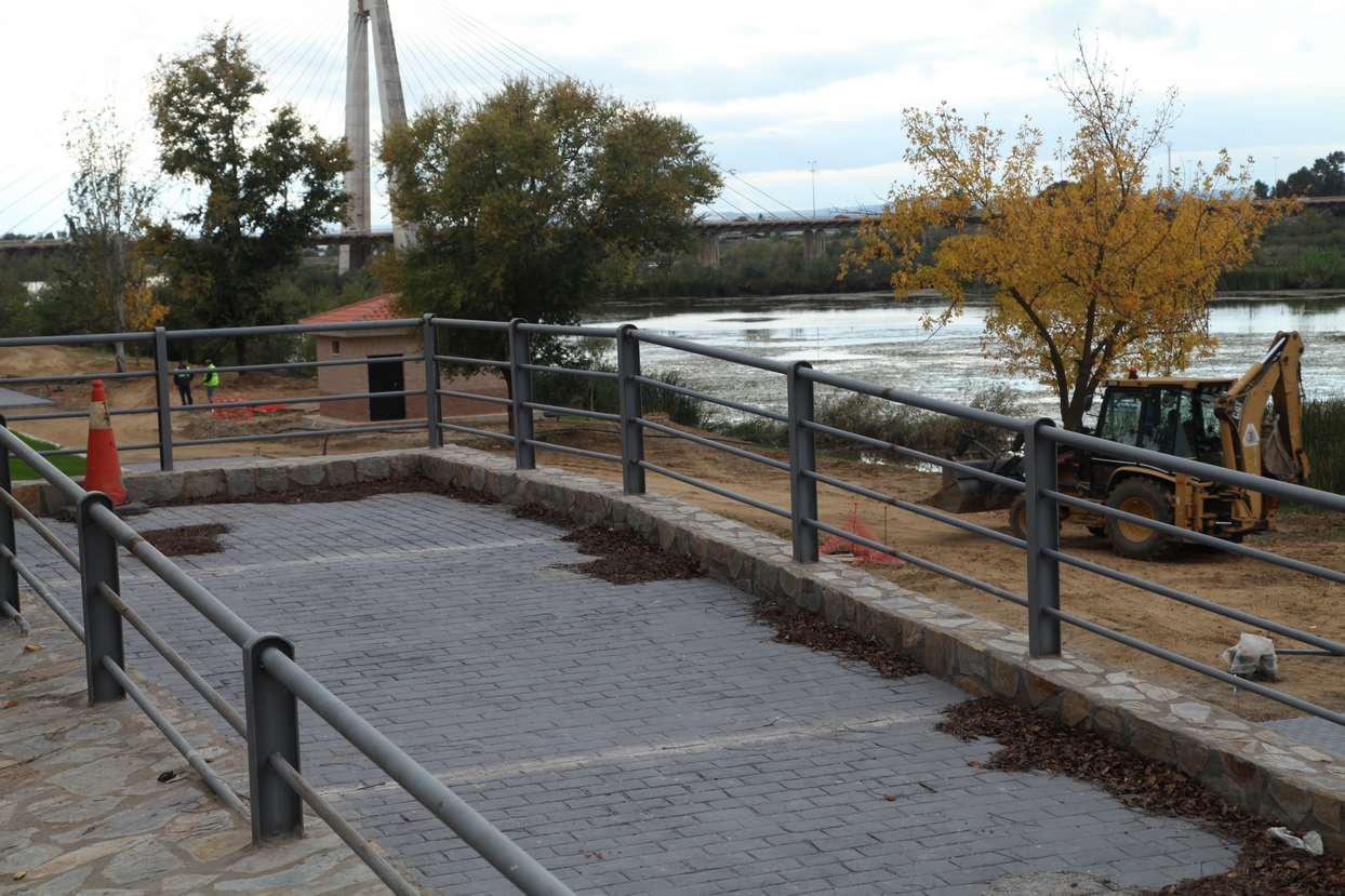 Estado de las obras en las Márgenes del Río Guadiana en Badajoz