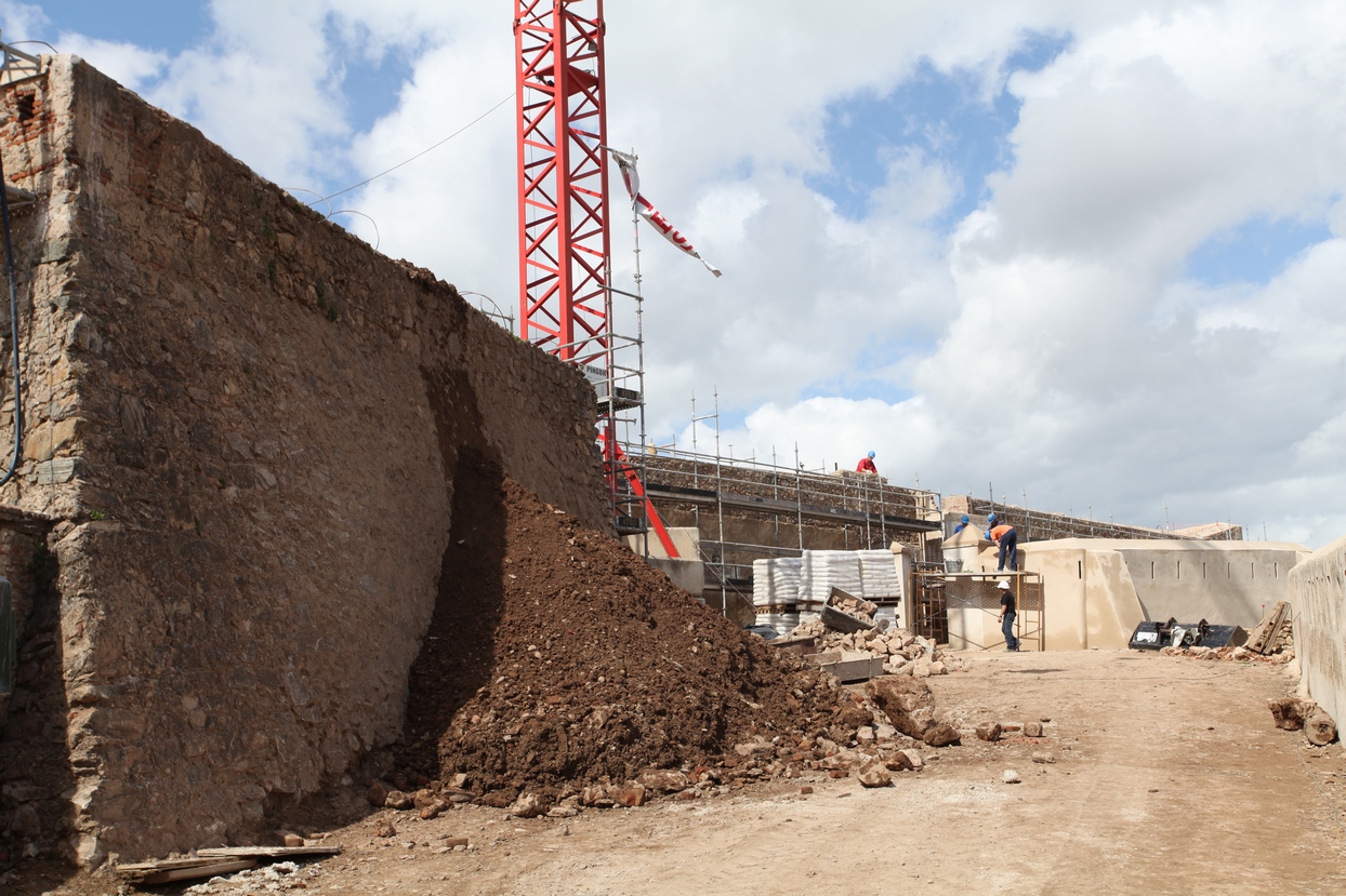 Las obras del Fuerte San Cristóbal, a buen ritmo