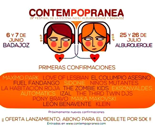 Primeros grupos confirmados para el Contempopránea 2014
