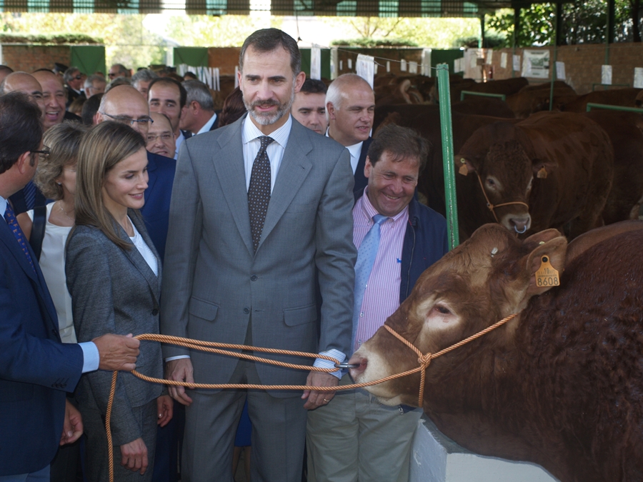 Los Reyes de España inauguran la Feria Internacional Ganadera de Zafra