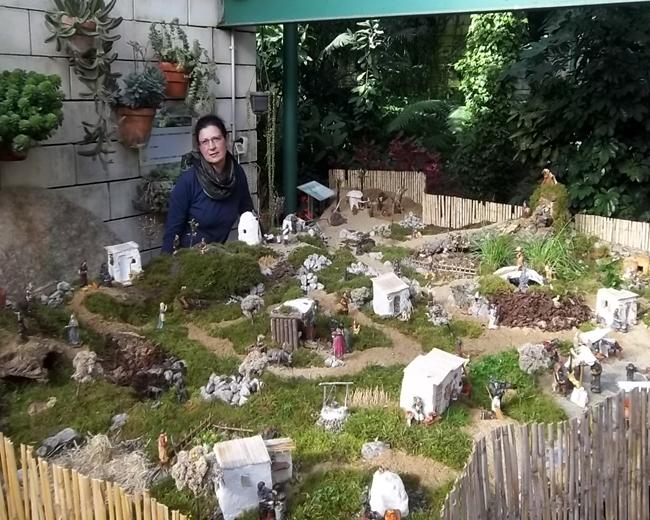 El invernadero del Parque del Príncipe alberga un belén artesanal
