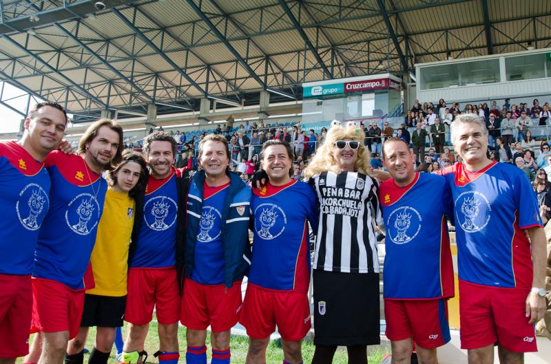 Varios famosos en el partido contra el Síndrome de Rett en Badajoz