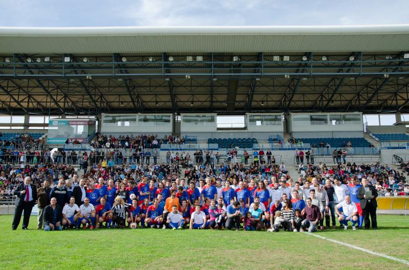 Varios famosos en el partido contra el Síndrome de Rett en Badajoz