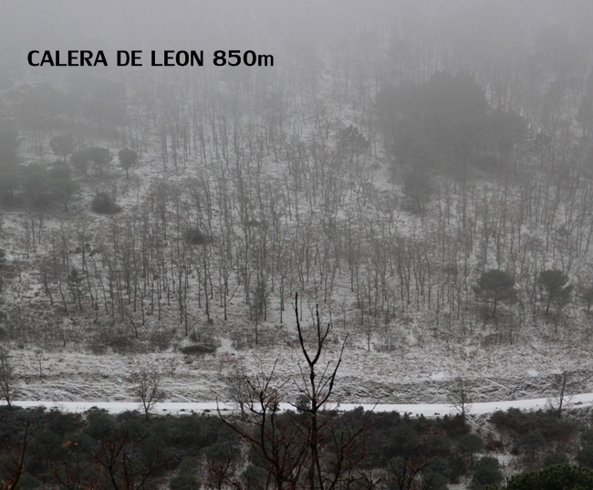 Imágenes de la nieve en Extremadura 