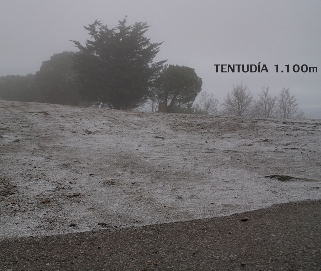 Imágenes de la nieve en Extremadura 