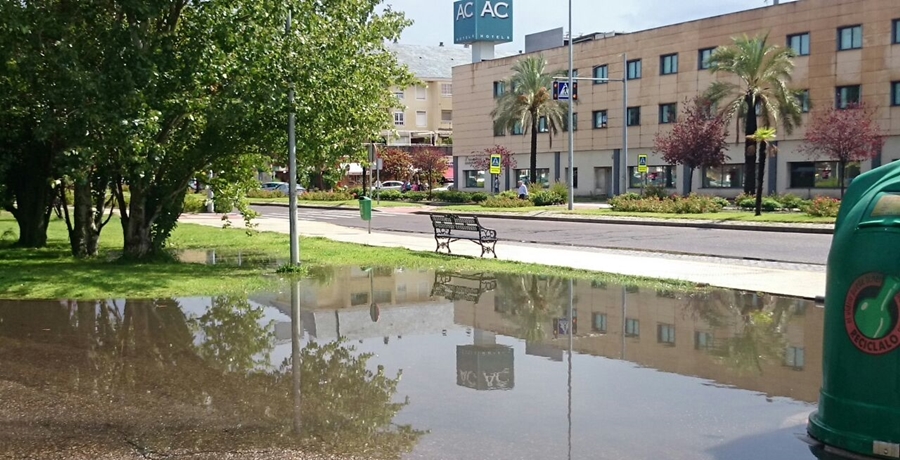 Imágenes de las intensas lluvias en Badajoz