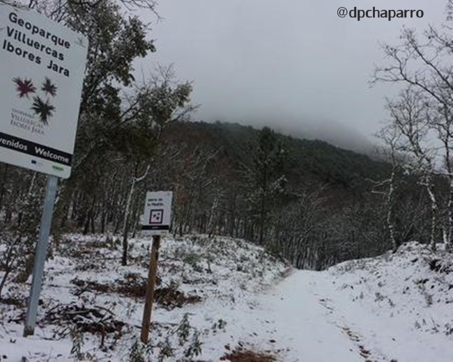 Imágenes de la nieve en Extremadura 