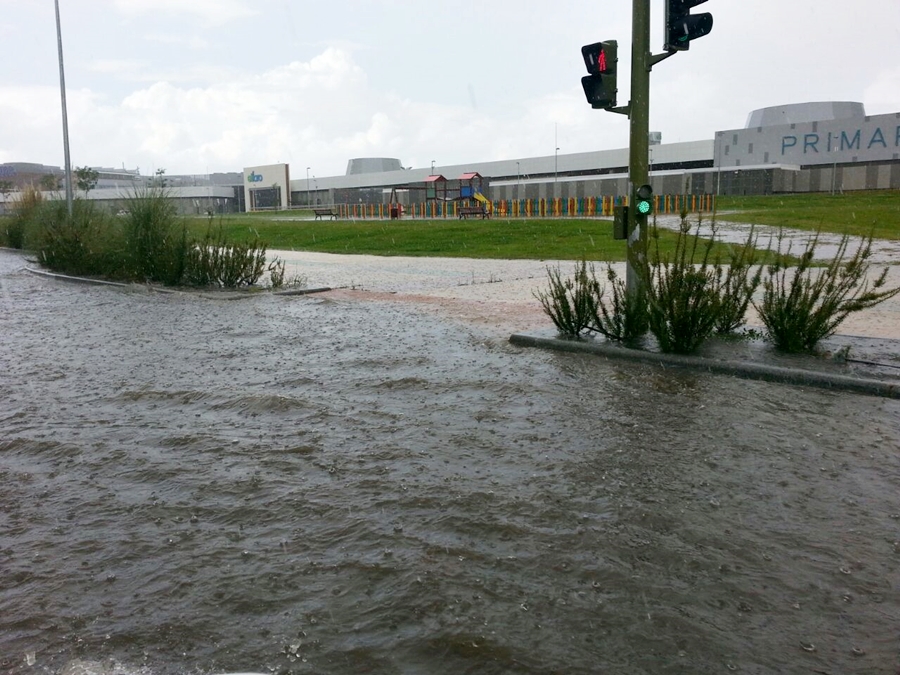 Imágenes de las intensas lluvias en Badajoz