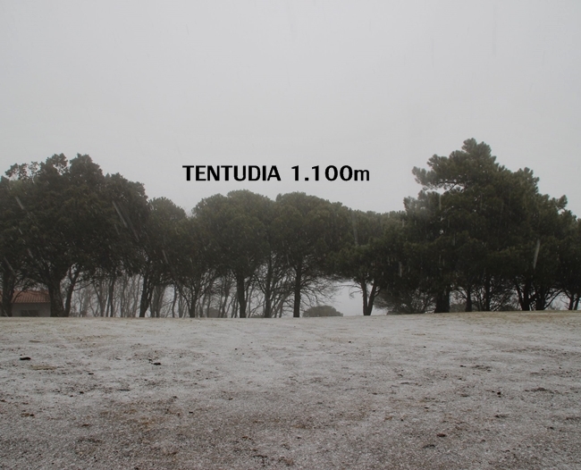 Imágenes de la nieve en Extremadura 